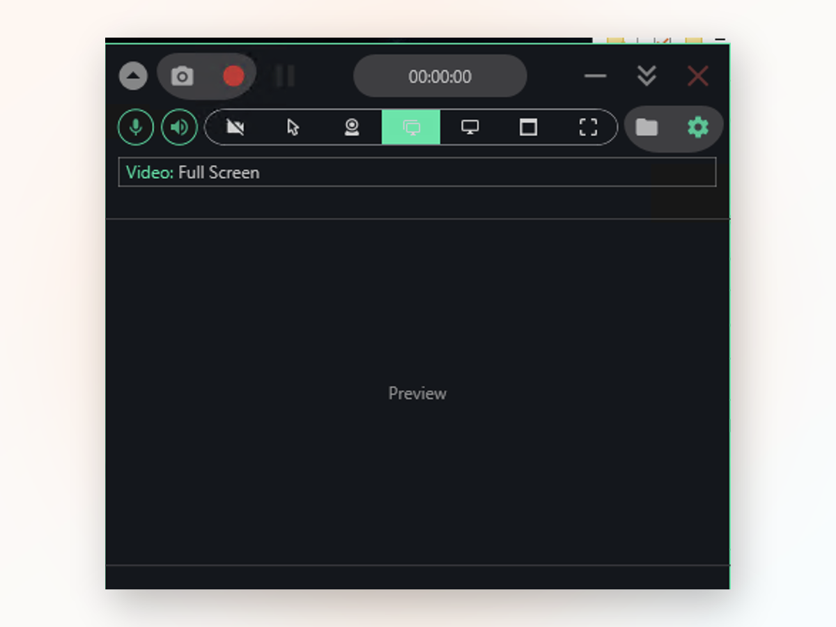 Screen Recorder Windows window